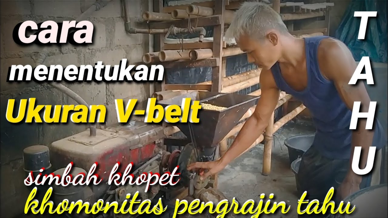 cara cerdas menentukan ukuran VBelt YouTube
