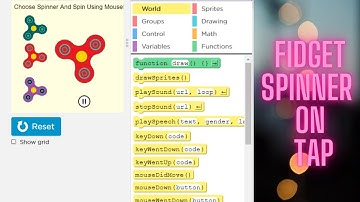 How to create Fidget Spinner On Tap in game lab in code.org.