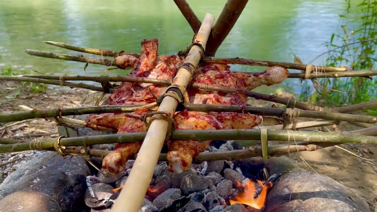 Cooking In Wild Wilderness Cooking for 7 Days Straight | No Kitchen, Just Fire - YouTube