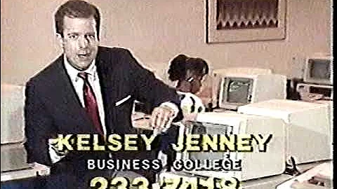 1989 Kelsey Jenney Business College computer classes TV ad