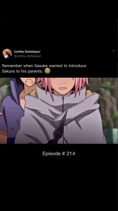 Sasuke wanted to introduce Sakura to his parents 🙄