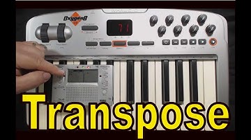 How to Transpose on the M-Audio Oxygen8
