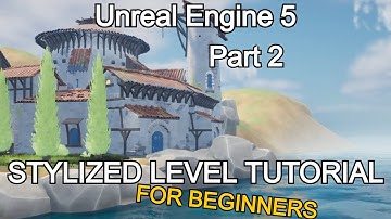 Unreal Engine 5 Stylized Lowpoly Tutorial - How to make a Low Poly open world with free assets #2