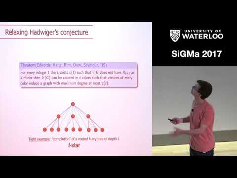 SiGMa 2017 Sergey Norin, Relaxations of Hadwiger's conjecture