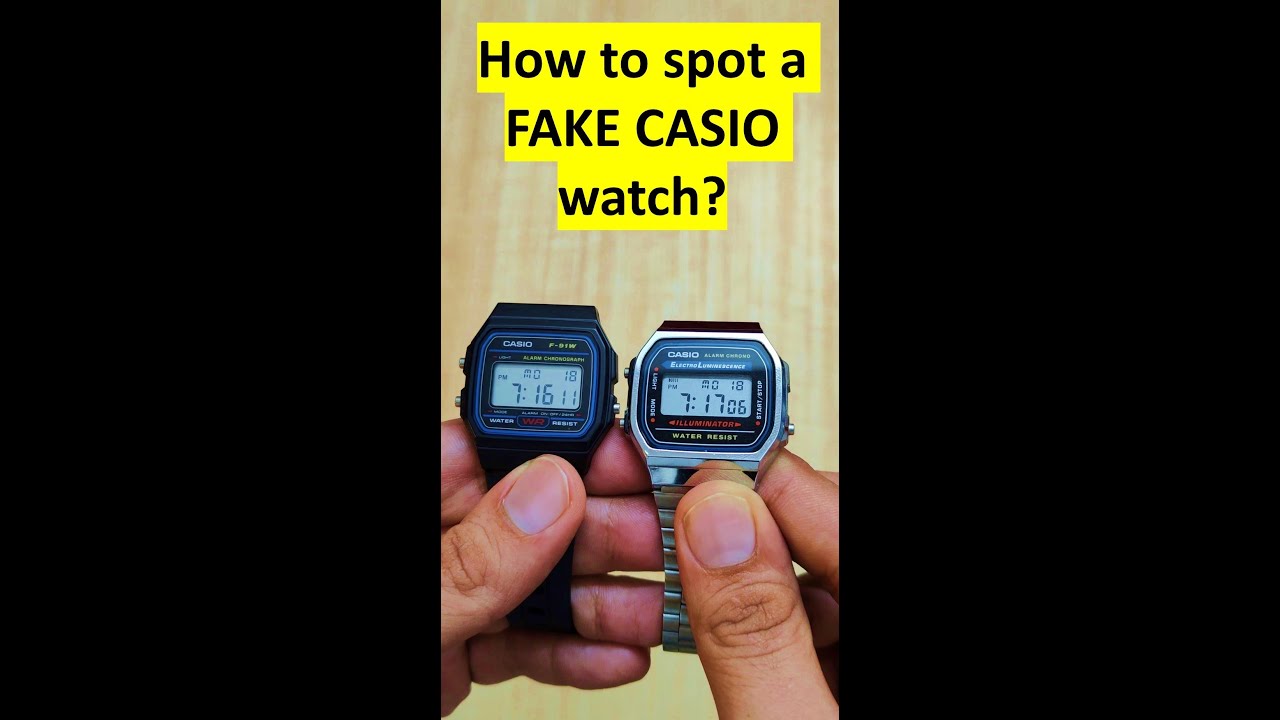 How to spot a FAKE Casio watch? #fake #casio #vintage #watches #original -  YouTube