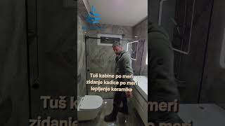 Tus kabine zidanje kadice