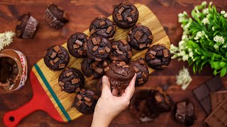 Triple Chocolate Muffins with NUTELLA