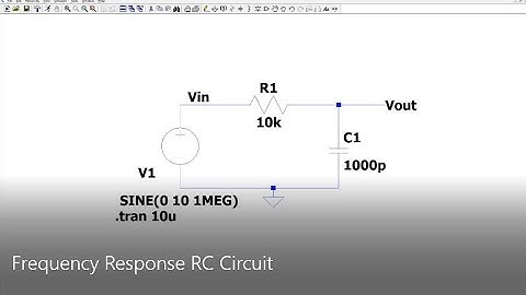 Simulating Frequency Response of an RC Circuit in LTspice