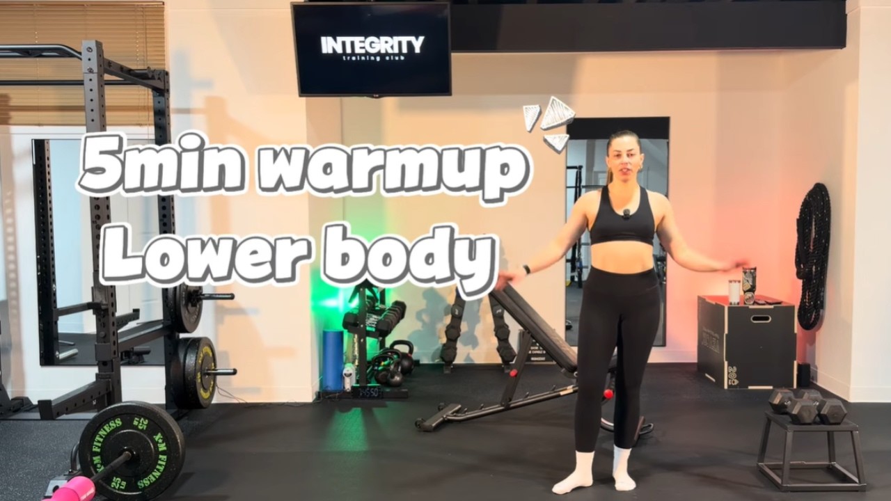 5min lower body warm-up