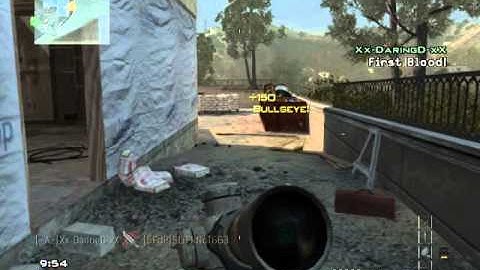 MW3: First ever first blood cross map throwing knife on Black Box!