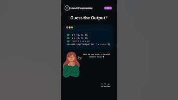 Guess the output 🤔👨‍💻 #coding #javascript #programming #shorts #music #new #challenge