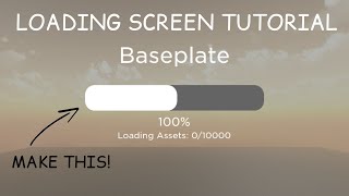 Loading Screen Tutorial | ROBLOX STUDIO