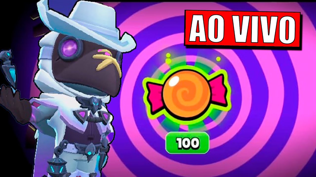 JOGANDO Brawl Stars e 100 Doces Grátis Com Os Inscritos AO VIVO 🔴 - YouTube