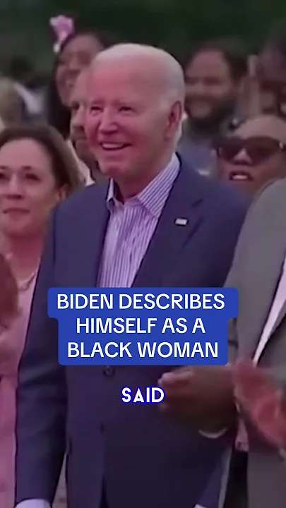 Joe Biden describes himself as a black woman