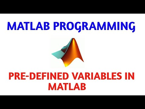 MATLAB Programming||Pre-defined Variables in MATLAB - YouTube