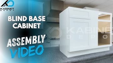 Blind Base Corner Cabinet Assembly Video | Solid Wood RTA Cabinets by Kabinet Depot