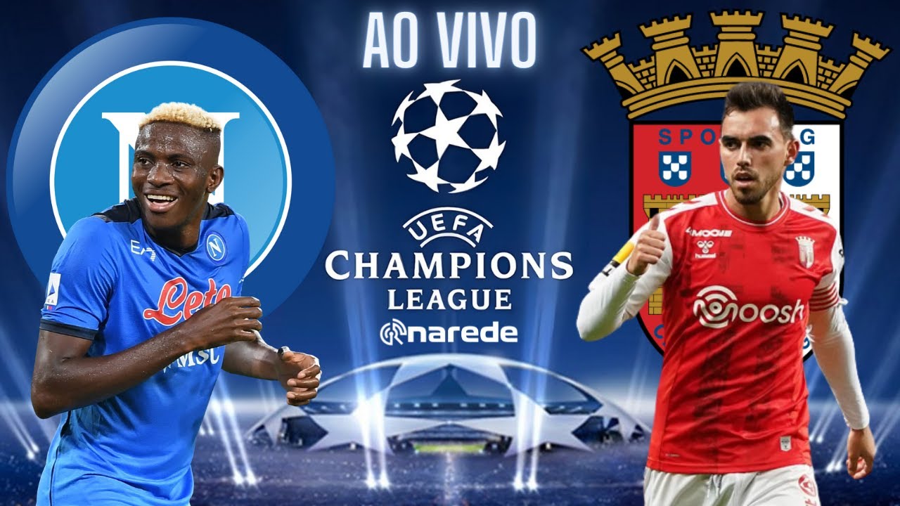 Napoli S19 e Braga S19 ao vivo na tv 12 dezembro 2023 Transm, Group