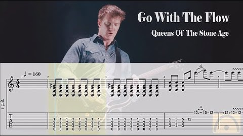 Go With The Flow - Queens Of The Stone Age | Backing Track | Guitar Tab