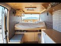 Elegant and spacious RAM ProMaster conversion: a stealthy van to live in a city