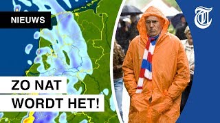 Deze onweersbuien teisteren Koningsdag