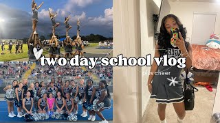 TWO DAY SCHOOL VLOG + GAME DAY || grwm, cheer, classes, etc ૮₍˶ᵔ ᵕ ᵔ˶₎ა