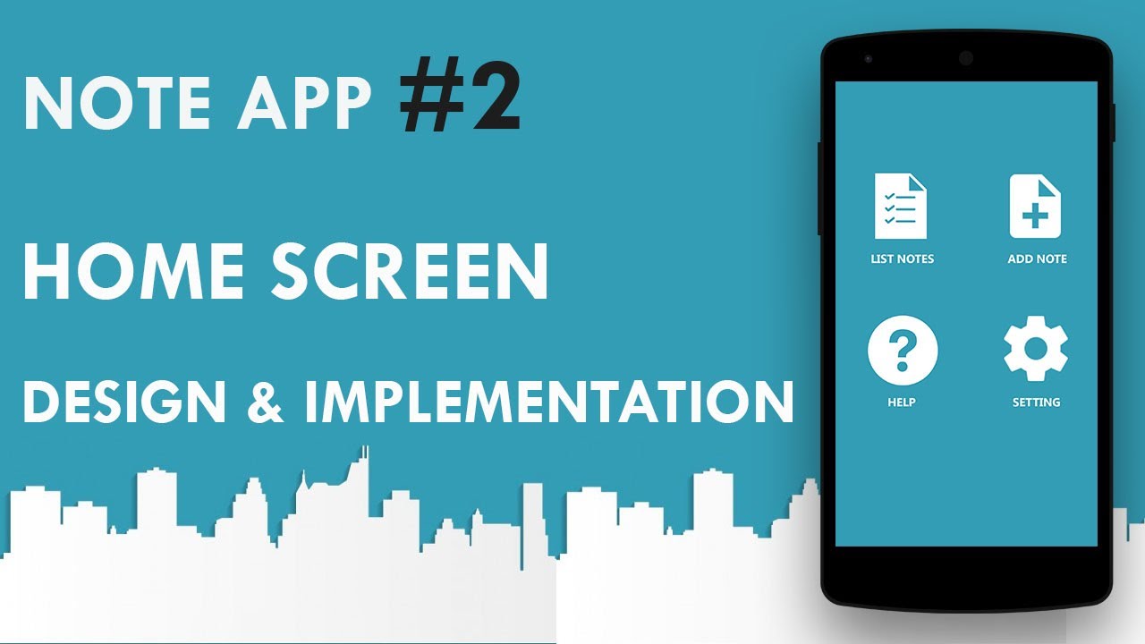 Android Note App  2 Home  Sceen Design  implementation 