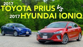 2017 Toyota Prius vs Hyundai Ioniq Hybrid Comparison