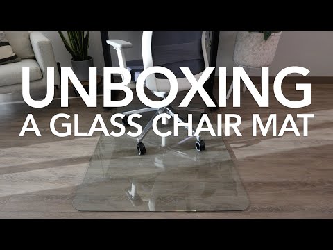 Unboxing and Setting Up a Glass Office Chair Mat | Vitrazza