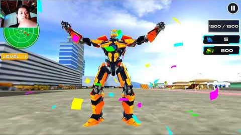 Drone Robot Car Game - Transforming Robot Games - Android Gameplay Walkthrough Part 1