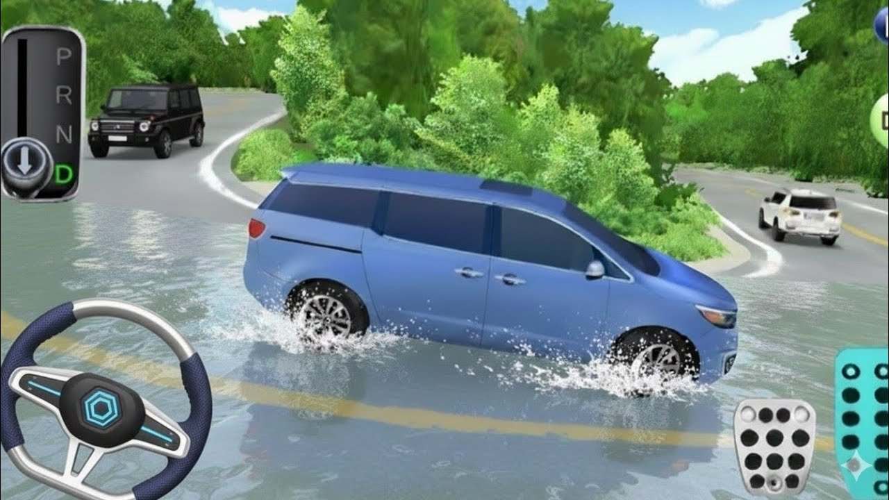 New orange colour Mercedes Benz car parking-3d driving class game play video||