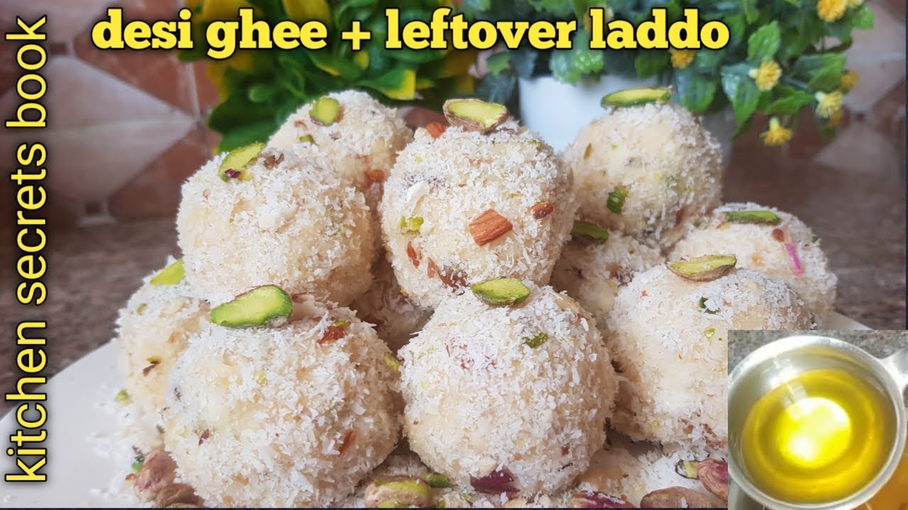 how to make desi ghee leftover recipe nariyal ladoo recipe nariyal ladoo coconut ladoo