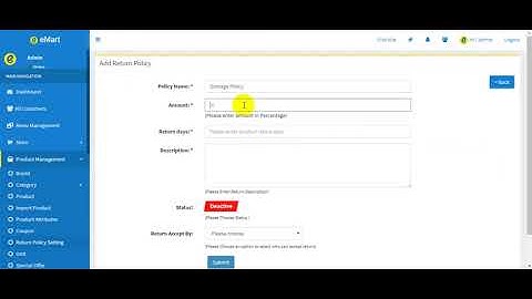 Return Policy Laravel Multi Vendor Ecommerce Advanced CMS