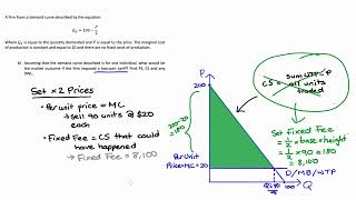 Practice Problem - Two Part Tariff - First Degree Price Descrimination