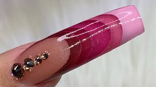 nails 3d french nail polygel sculpted zapisano