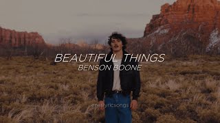 Beautiful Things - Benson Boone (Sub. Español + Inglés)