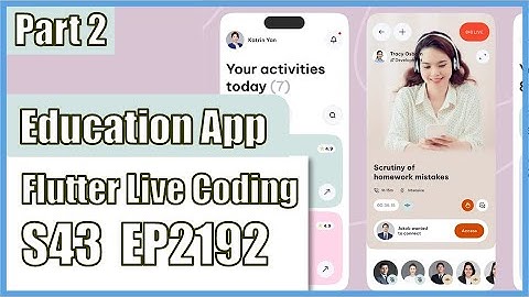 [Flutter] Flutter Live Coding EP2192 (Online Education App UI Part 2)