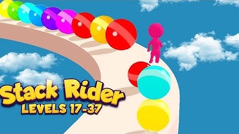 stack rider new tiktok Android iOS trailer gameplay walkthrough satisfying and relaxing.