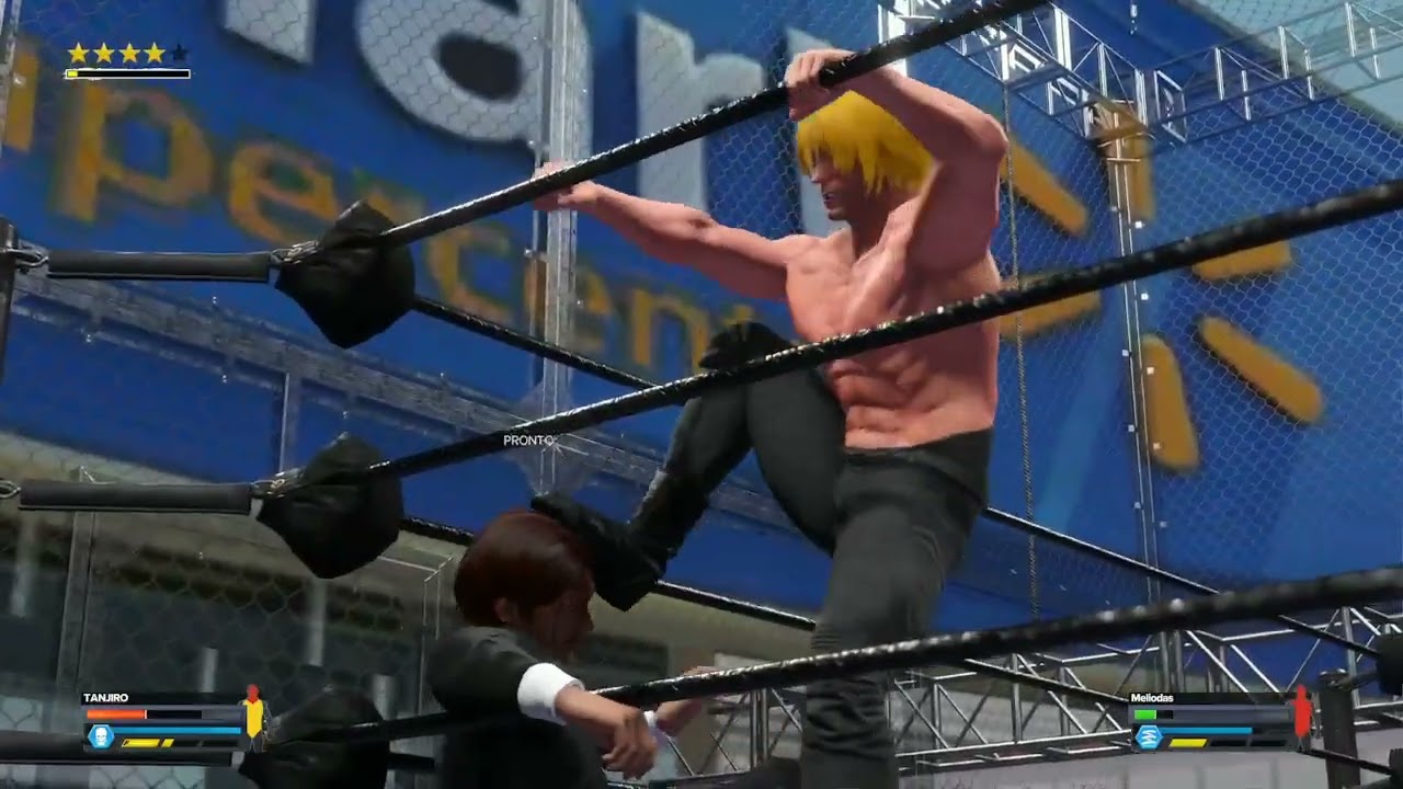 Tanjiro vs Meliodas Heel In A Cell match