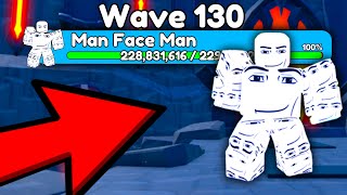 😱OMG!! 🔥 130 WAVE ENDLESS GLITCH! NEW MAN FACE MAN ! Toilet Tower Defence