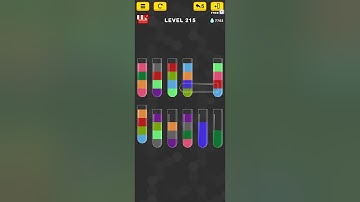 water sort color puzzle level 215
