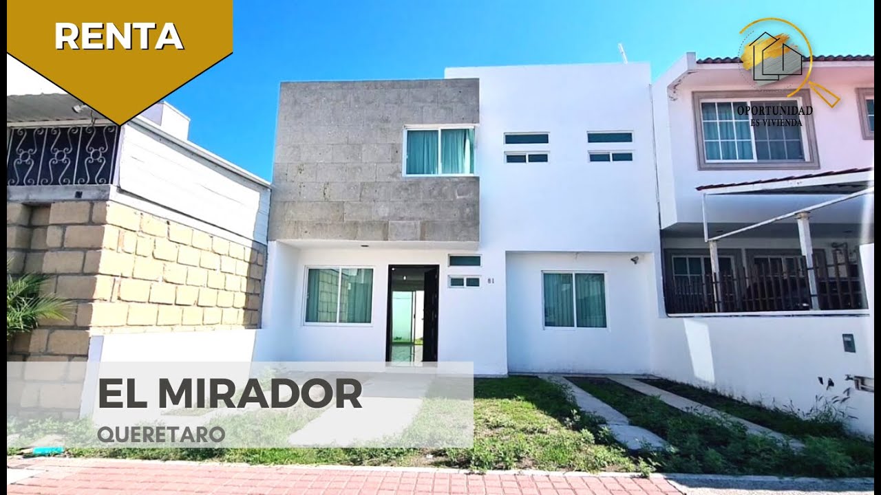 CASA EN RENTA EN EL MIRADOR QUERETARO | $13,000 | Info ⬇️ - YouTube