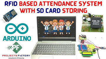 RFID Based Attendance System With SD Card Storing