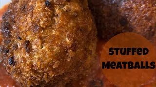 Mozzarella Stuffed Meatballs Recipe - How to Make Deep Fried Mozzarella Stuffed Meatballs