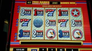 American Original high limit slot jackpot handpay $45 max bet 50 free spins bonus