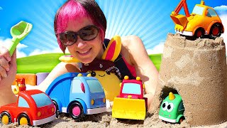 Игры в песочнице: домик для машинок Мокас! Видео про машинки на Капуки Кануки