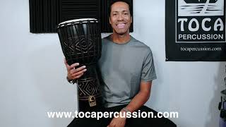 Toca Street Series Djembe - Black Onyx Finish - YouTube