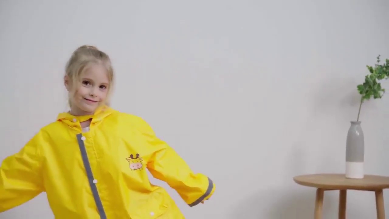 Lovely Fashion Raincoat For Kids - Yellow Raincoat Store
