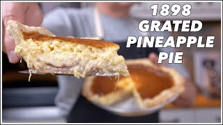 Grated Pineapple Pie From 1898 - Old Cookbook Show