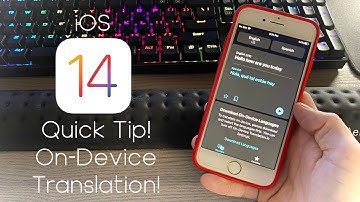 iOS 14 Quick Tip! Translate app!