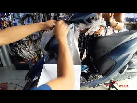 Video Dán Keo Trong Nhám Xe Vision 2022 Đặc Biệt Màu Xanh... - youtube
